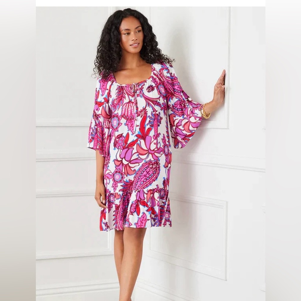Karen Kane Boardwalk Ruffle Hem Dress